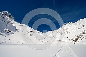 Winter Mountain Valley, Austria