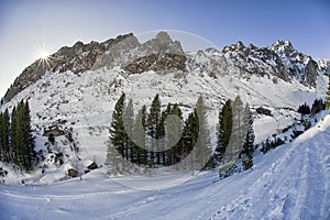 Winter in mountains. High Tatras, Slovakia