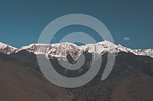 Winter mountains of Krasnaya Polyana