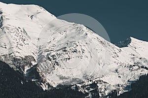 Winter mountains of Krasnaya Polyana