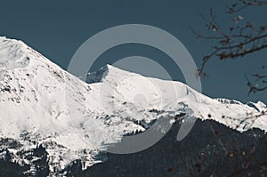 Winter mountains of Krasnaya Polyana