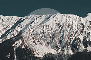 Winter mountains of Krasnaya Polyana