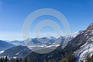Winter mountains landscape photo