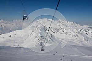 Winter mountains in Soelden