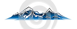 Winter mountains Vector