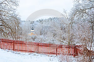 Winter in Nacka, Stockholm, Sweden