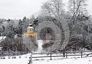 Winter in Nacka, Stockholm, Sweden