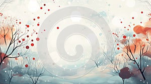 Winter nature background. Illustration for backdrops banners prints posters murals and wallpaper design