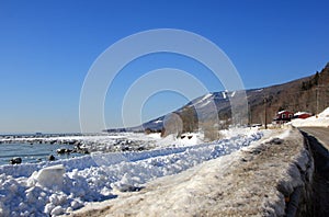 Winter near the river