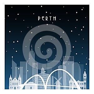 Winter night in Perth.