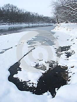 Winter in northern Illinois photo