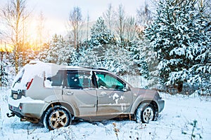 Winter off road driving