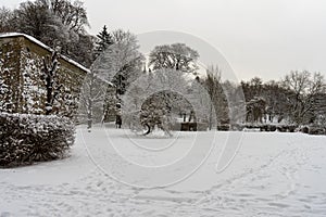 Winter old city Tallinn Estonia