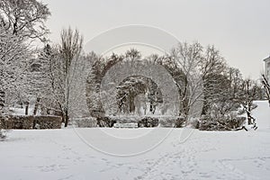 Winter old city Tallinn Estonia