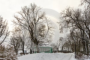 Winter old city Tallinn Estonia