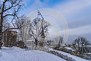 Winter old city Tallinn Estonia