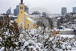 Winter old city Tallinn Estonia