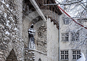 Winter old city Tallinn Estonia