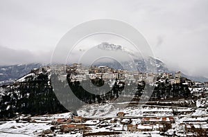 Winter in Opi, Abruzzo