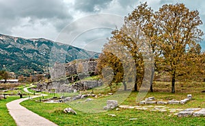 Winter in the Oracle of Dodona, in Greece.