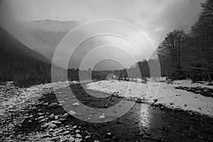 Winter in Ordesa and Monte Perdido National Park, Pyrenees, Spain