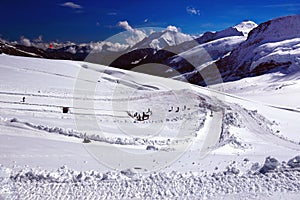 Winter Outdoor Entertainments in Swiss Alps (Jungfraujoch/Top of Europe)