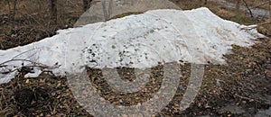 Winter is over: the last heap of snow