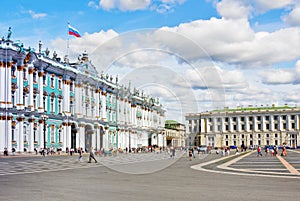 Winter Palace and Alexander Column on Palace Square