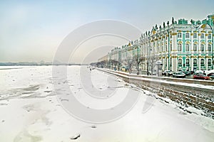 Winter palace and Neva