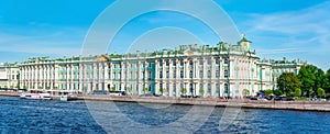 Winter Palace State Hermitage museum and Neva river, Saint Petersburg, Russia