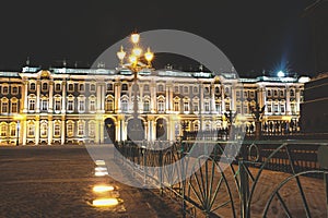 Winter Palace (Hermitage) Saint Petersburg city by night
