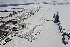 Winter panorama of Chicago