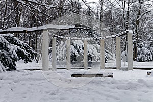 Winter in Park Slaski Chorzow 2021