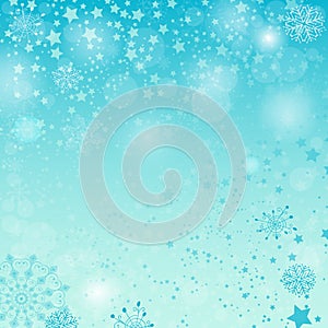 Winter pastel blue spotty Christmas pattern