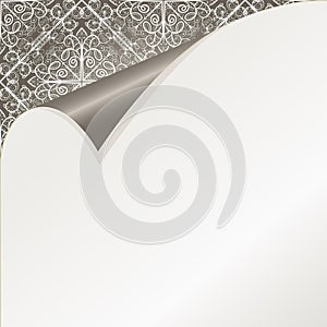 Winter pattern with snowflakes