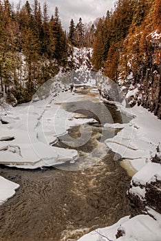 Winter in Pigeon River Provincial Park in Northern Ontario by Th