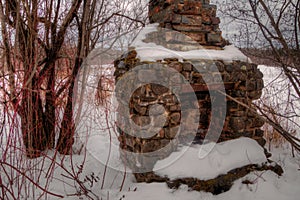 Winter in Pigeon River Provincial Park in Northern Ontario by Th