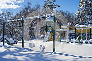 Winter playground, bunker hills