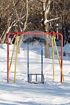 Winter Playground Swingset Equipment