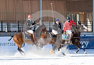 Winter polo match