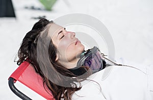 Winter Portrait of beautiful girl