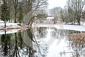 Winter reflection in Stameriena, Latvia