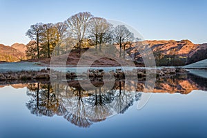 Winter reflections in River Brathay.