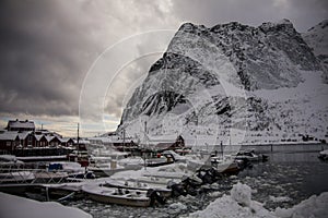 Winter in Reine, Lofoten Islands, Northern Norway