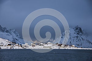 Winter in Reine, Lofoten Islands, Northern Norway