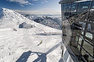 Winter resort Jasna and hill Chopok in Low Tatras mountains, Slovakia