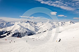 The winter resort Mayrhofen, Austria