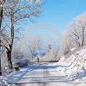 Winter road, Germany