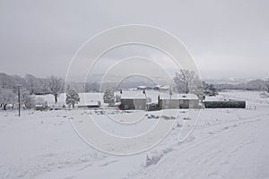 Winter in rural east Lancashire.