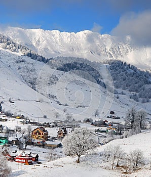 Winter rural landscape